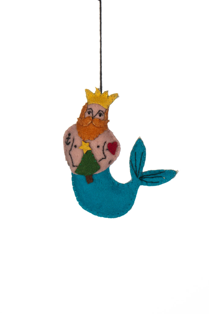 Felt Merman Christmas Decoration