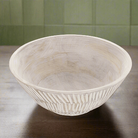 Bleached Mango Wood Bowl 30cm - WowCornwall