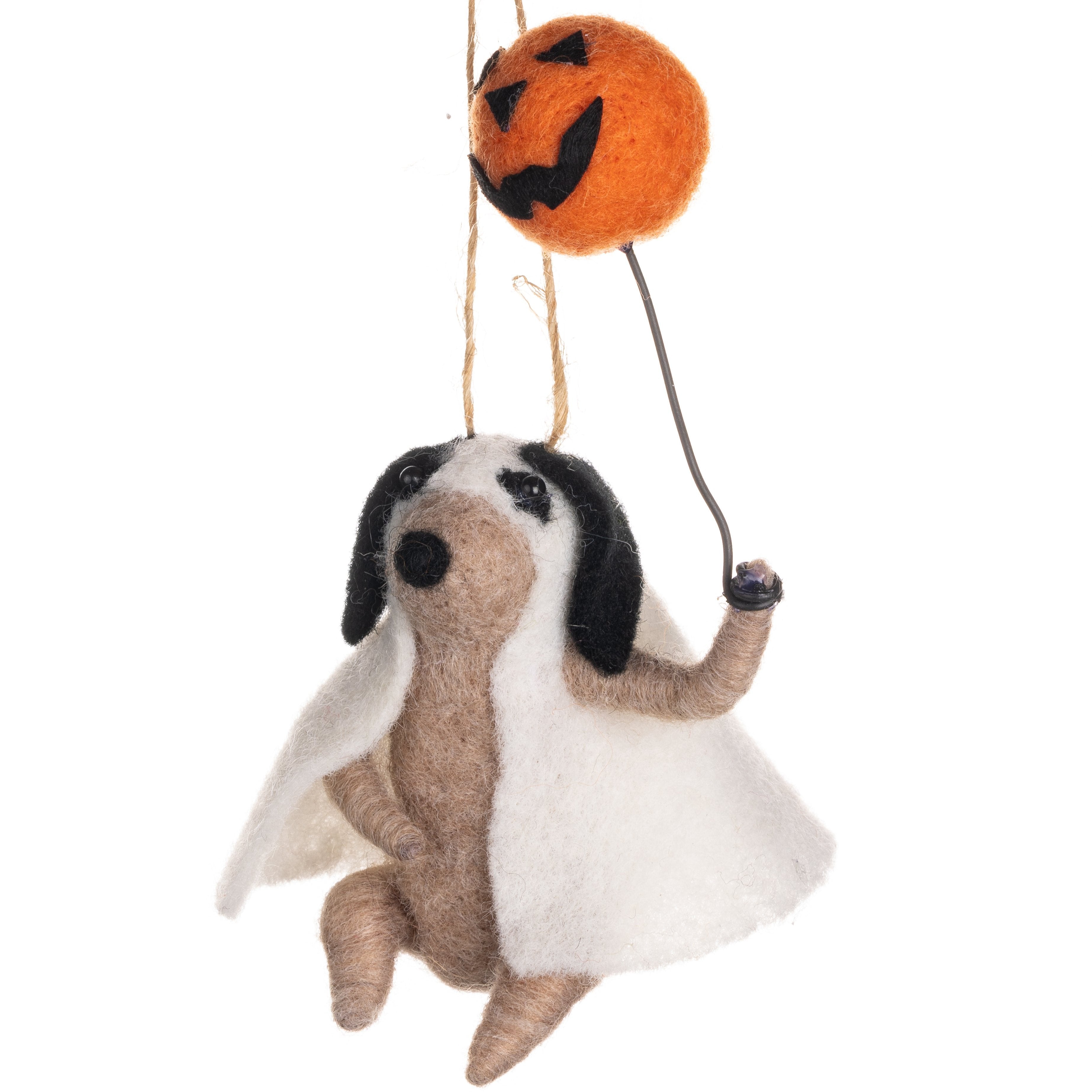 Ghost Dog Halloween Hanging Decoration - WowCornwall