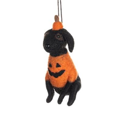 Pumpkin Dog Halloween Hanging Decoration - WowCornwall