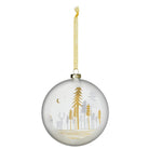 Frosted Glass Bauble Winter Landscape by Rader - WowCornwall
