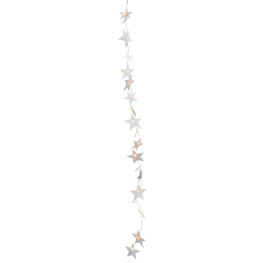Stary Lightchain LED silver by Rader - WowCornwall