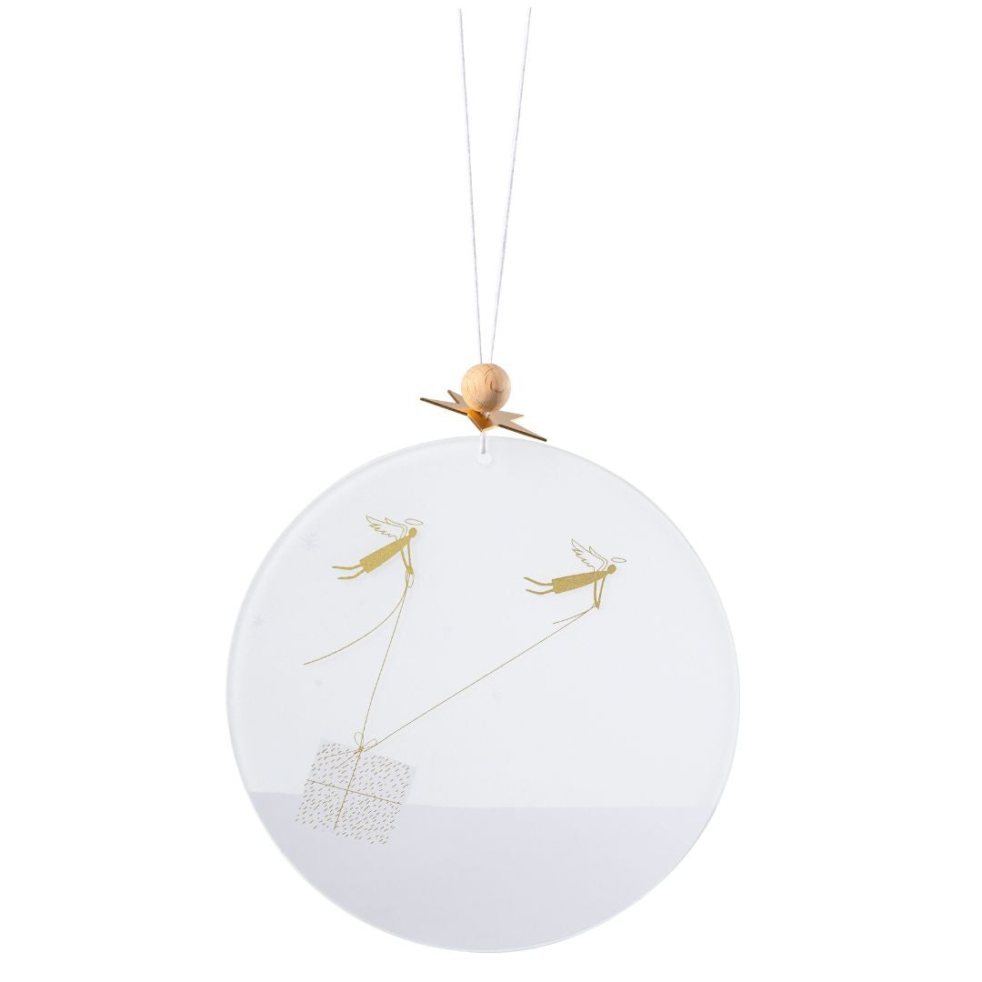 Winter  Wonderland window glass parcel service decoration by Rader - WowCornwall