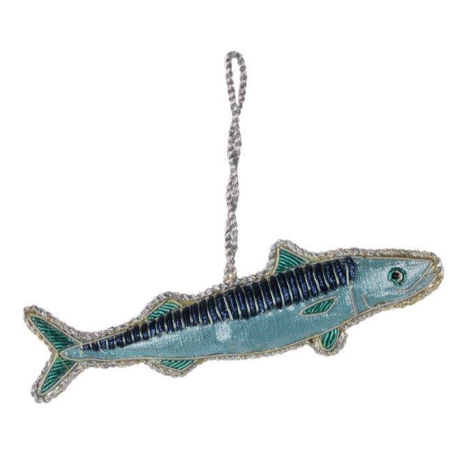 Embroidered Mackerel Decoration by Shoeless Joe - WowCornwall