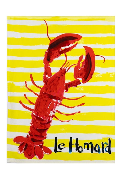 Le Homard Tea Towel - WowCornwall