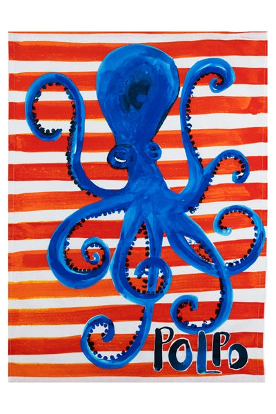 Polpo Tea Towel - WowCornwall
