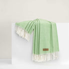 Agave Italian Herringbone Throw - WowCornwall