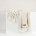 Birch Italian Herringbone Throw - WowCornwall