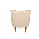 Eden Embroidered Armchair Cream Linen - WowCornwall