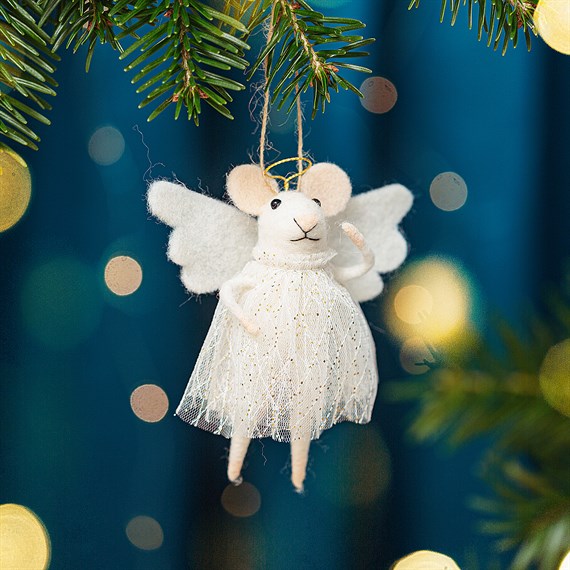 Angel Mouse Hanging Decoration - WowCornwall