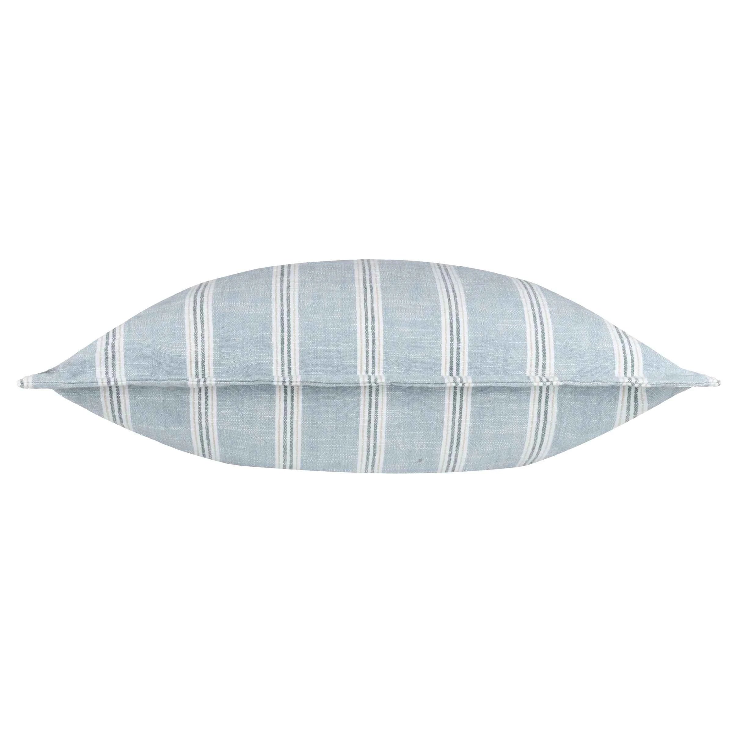 Stripe Cotton Cushion – Sail Blue