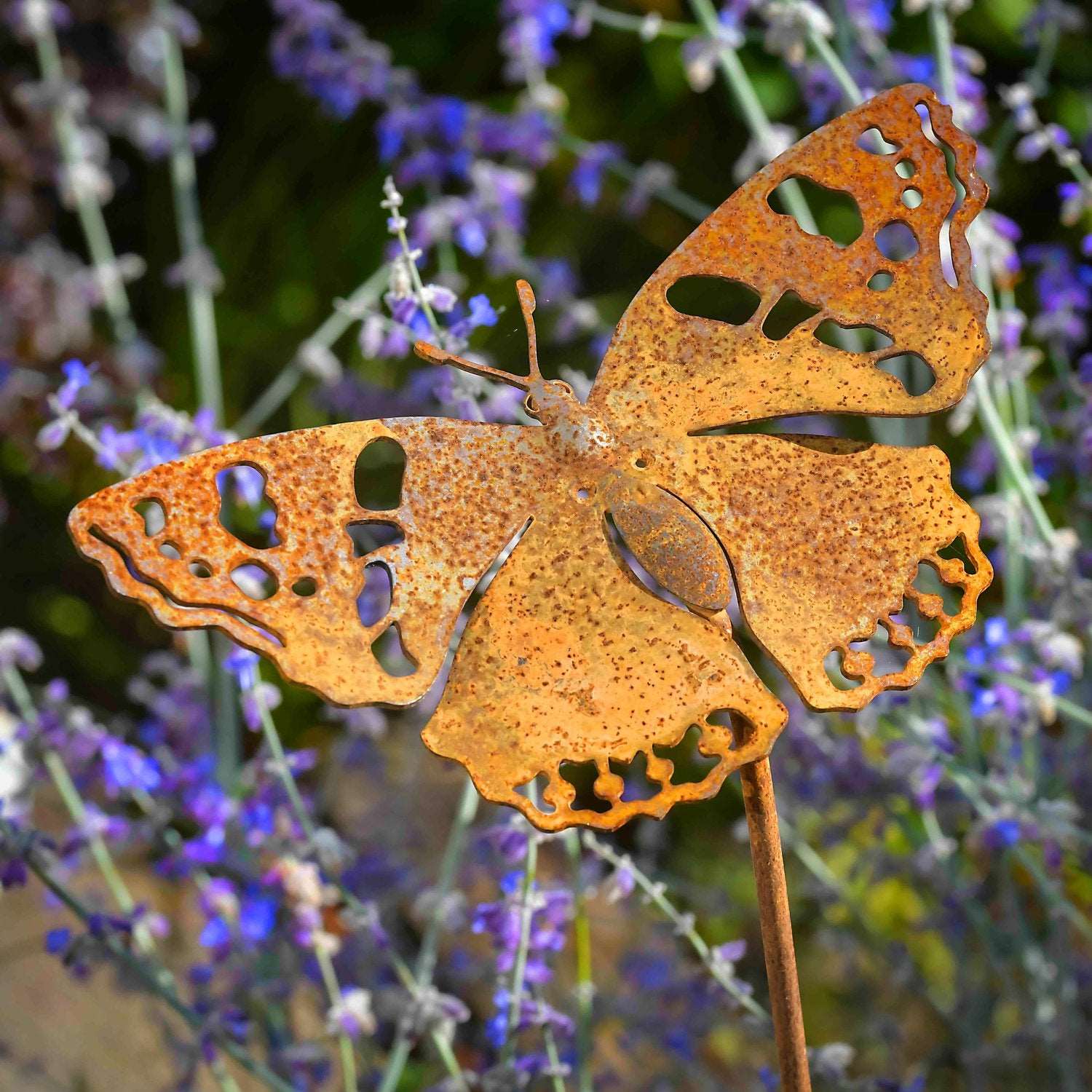 Admiral butterfly sculpture with stake - WowCornwall