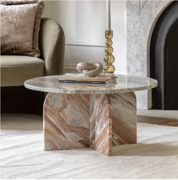 Amalfi Coffee Table, Natural 800x800x400mm
