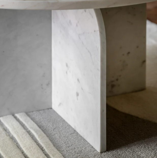 Amalfi Coffee Table, White 800x800x400mm