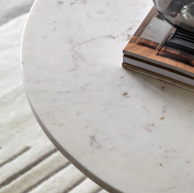 Amalfi Coffee Table, White 800x800x400mm