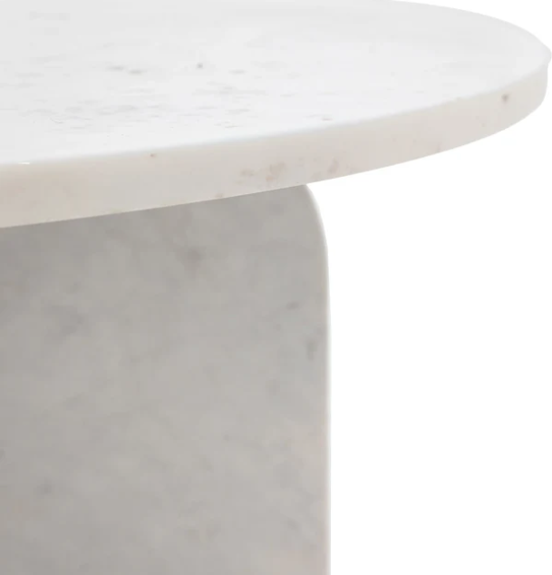 Amalfi Coffee Table, White 800x800x400mm