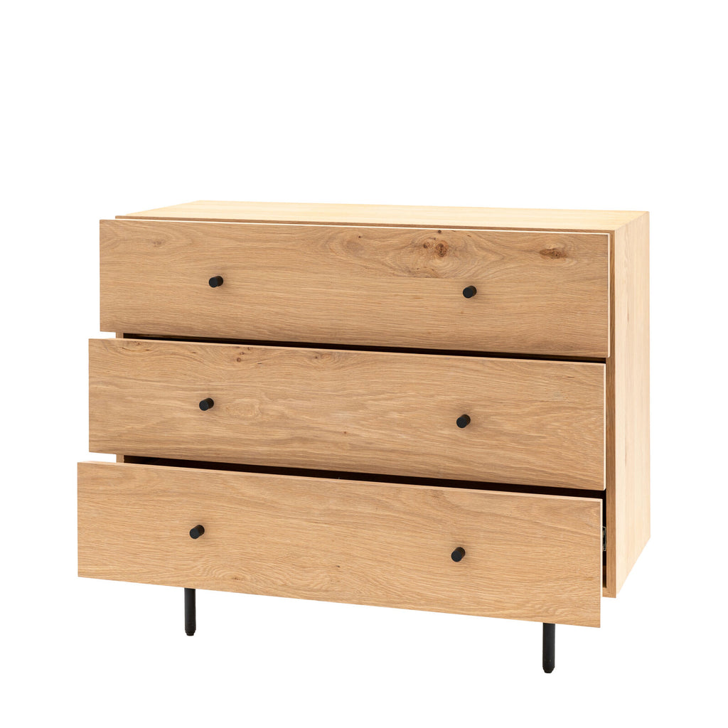 Ashdown 3 Drawer Chest Natural 