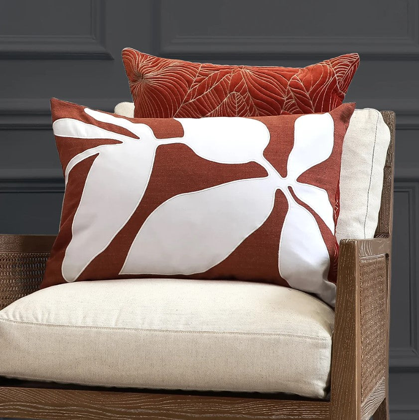 Cinnamon Magnolia Cushion - WowCornwall