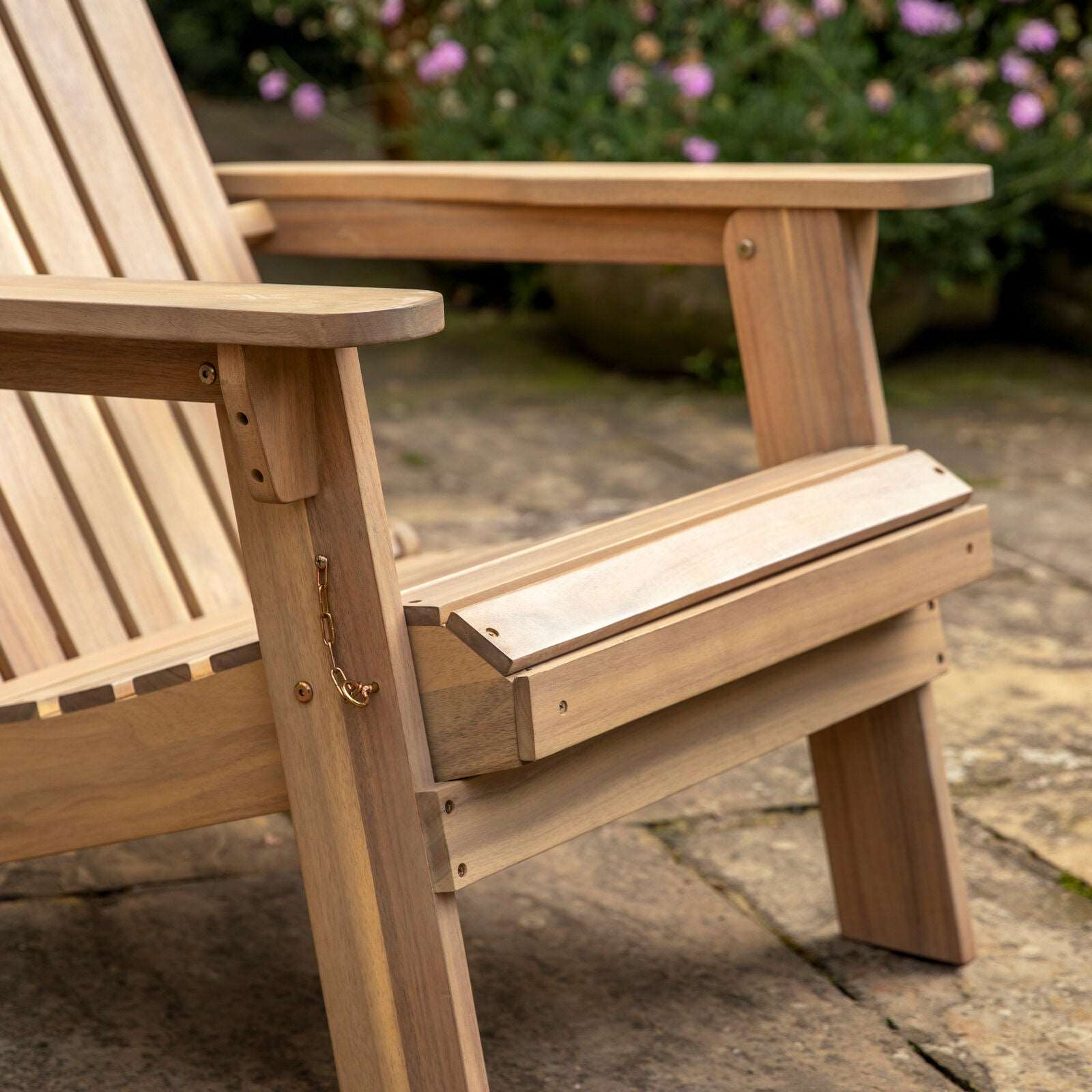 Aspri Lounge Chair with Footstool - WowCornwall