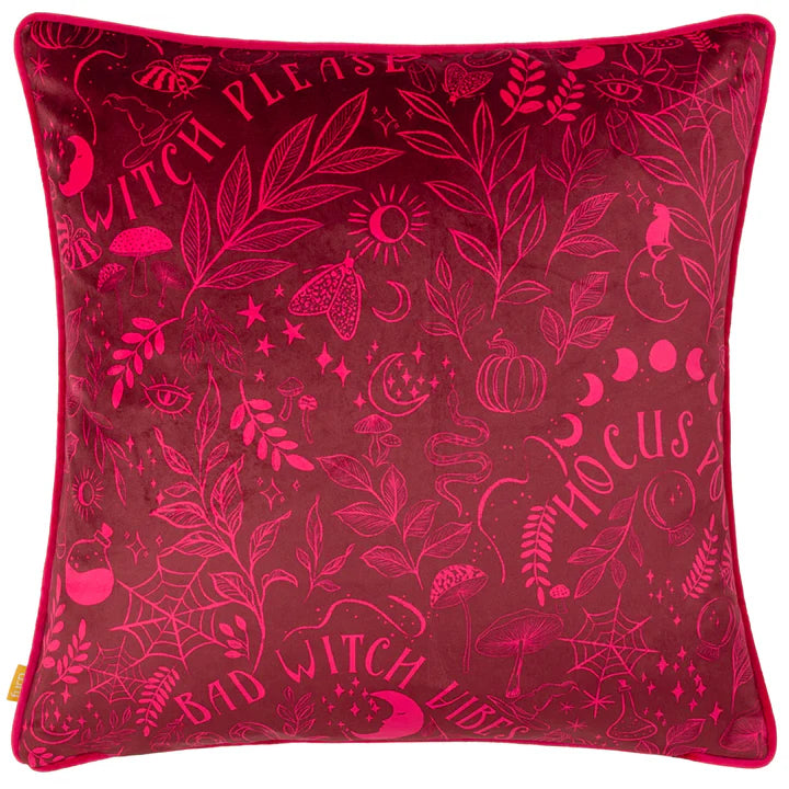 Bad Witch Vibes Halloween Cushion - WowCornwall