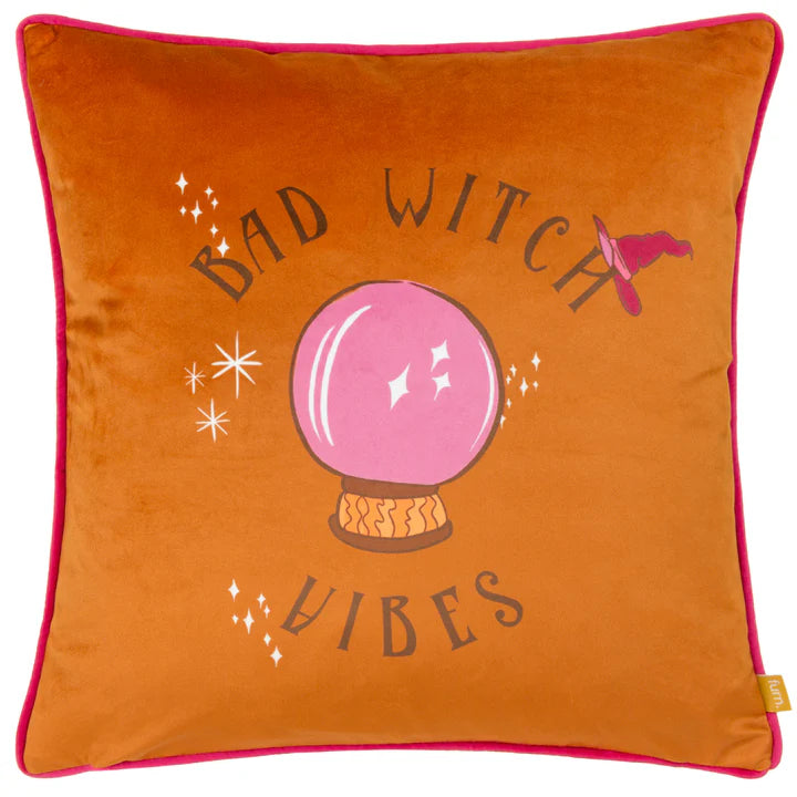 Bad Witch Vibes Halloween Cushion - WowCornwall