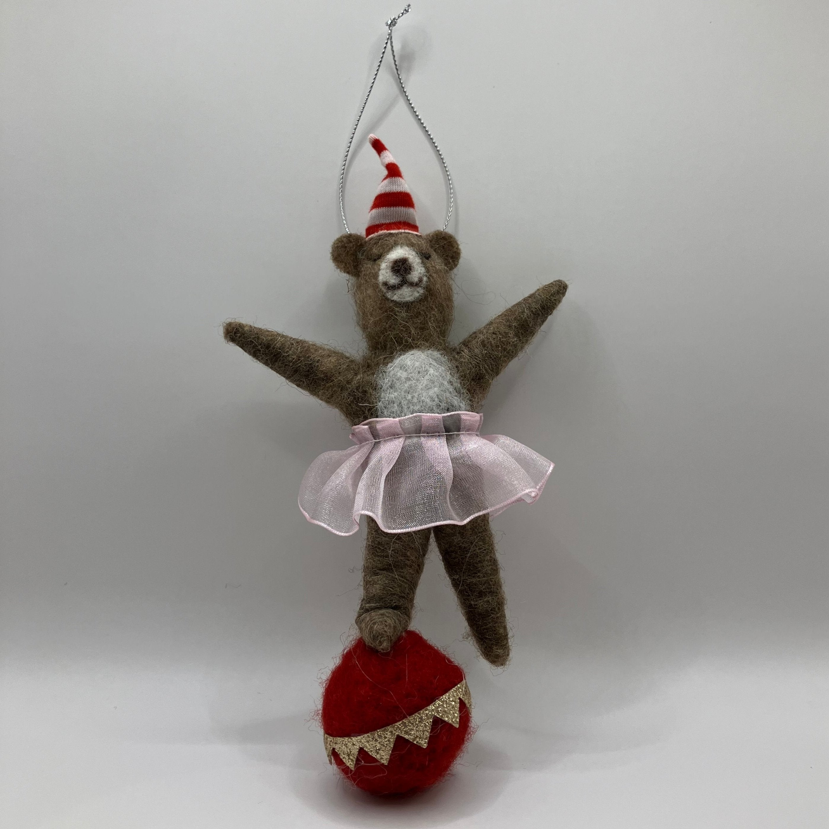 Barney circus bear Christmas Decoration - WowCornwall