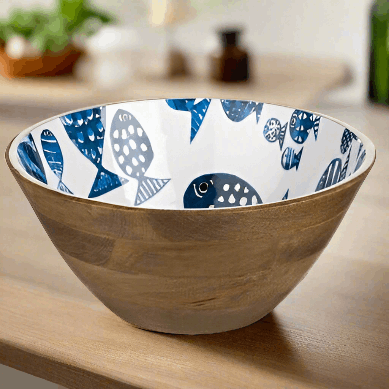 Barrier Reef 34cm Bowl - WowCornwall