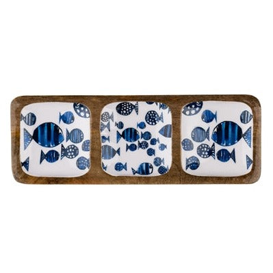 Barrier Reef Three Squares Tray