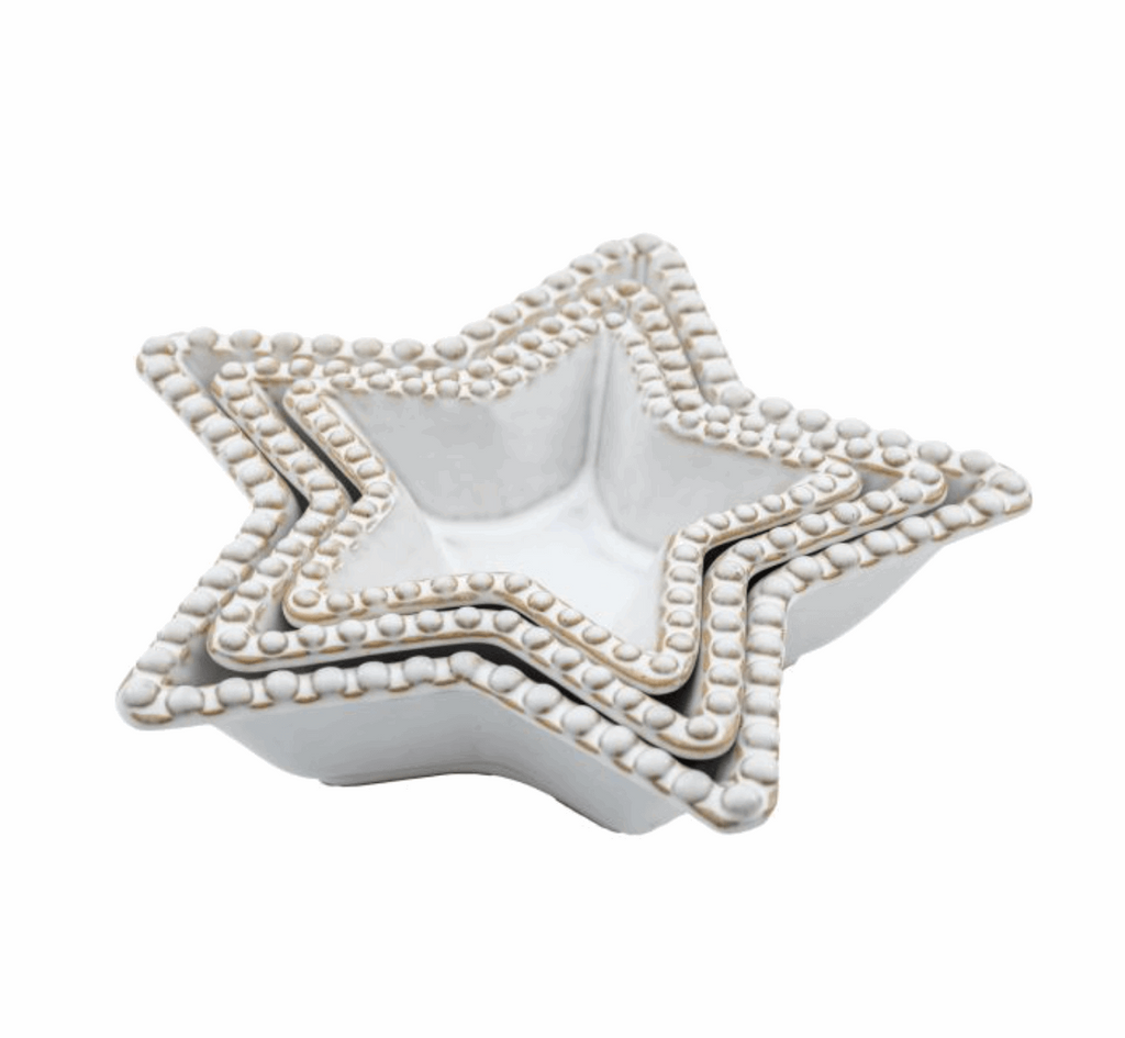 Beaded Star Bowl (Set of 3) - WowCornwall