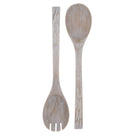 Bleached Mango Wood Salad Servers - WowCornwall