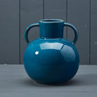 Blue Ceramic Vase (19.5cm)	