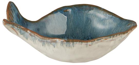 Bowl Ocean Blue mini fish-shaped, Two styles - WowCornwall