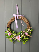 Boxwood And Flower Wreath (small 26cm) - WowCornwall