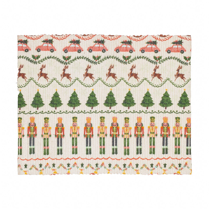 Christmas Celebration Festive Set of 4 Placemats Multicolour - WowCornwall