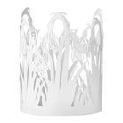 Candle Holder Snowdrop, Ø10cm Off-White