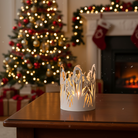 Candle Holder Snowdrop, Ø10cm Off-White