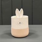 Ceramic White Rabbit Pot (9.2cm)	