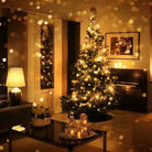 LED vintage indoor twinkle lights, 360 LEDs with 8 twinkle functions - white - WowCornwall