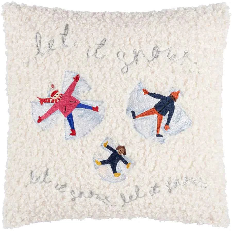 Christmas Together Snow Angels Cushion