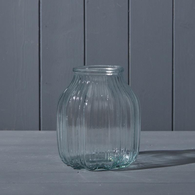 Clear Glass Vase (16cm) - WowCornwall