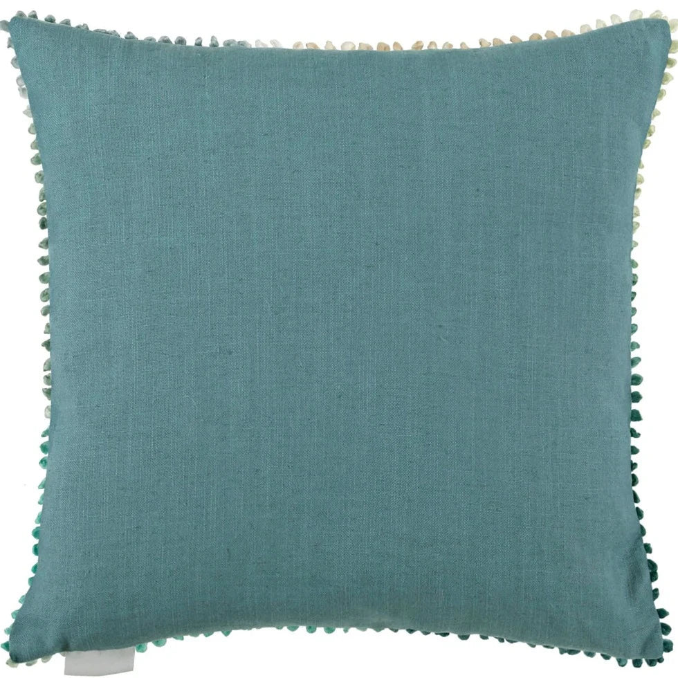 Coralie Cushion Seafoam Cover - WowCornwall