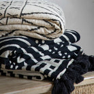 Cotton Sherpa Throw Natural