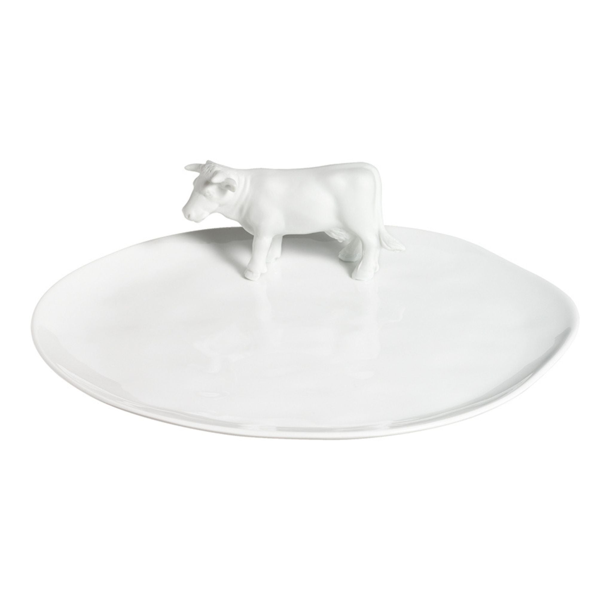 White porcelain Cheese platter - WowCornwall