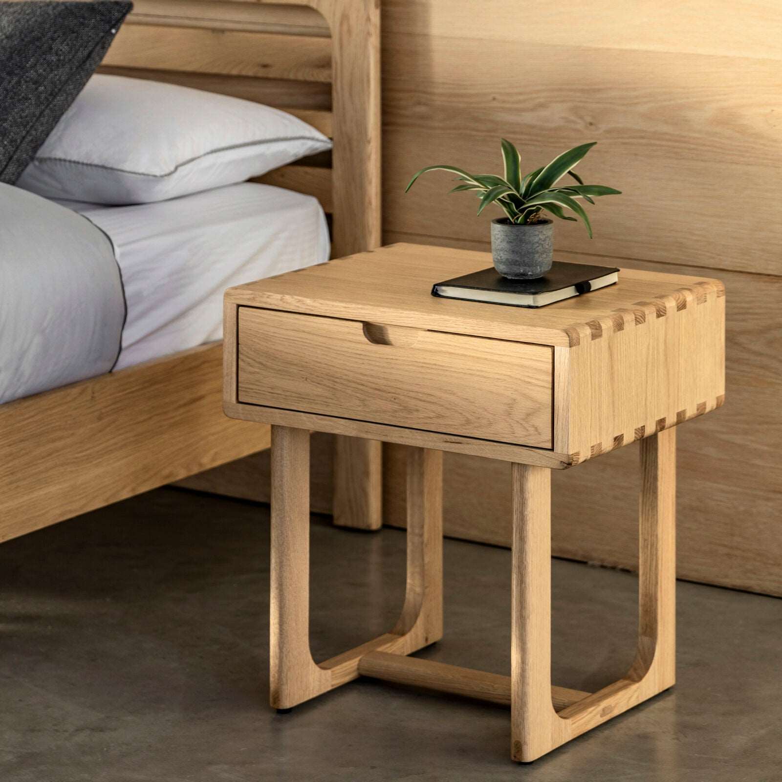 Craft 1 Drawer Bedside Natural