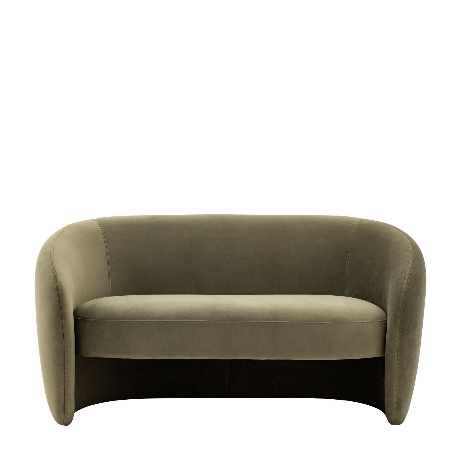 Curvo 2 Seater Sofa Moss Green