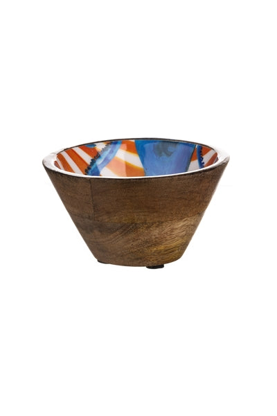 Octopus On Orange Nibble Bowl - WowCornwall