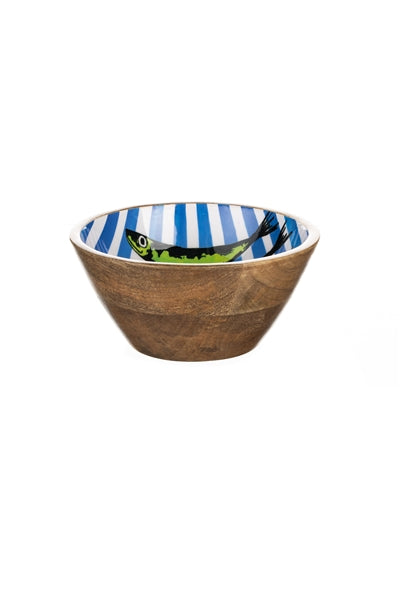 Rainbow Sardine Blue Dip Bowl - WowCornwall