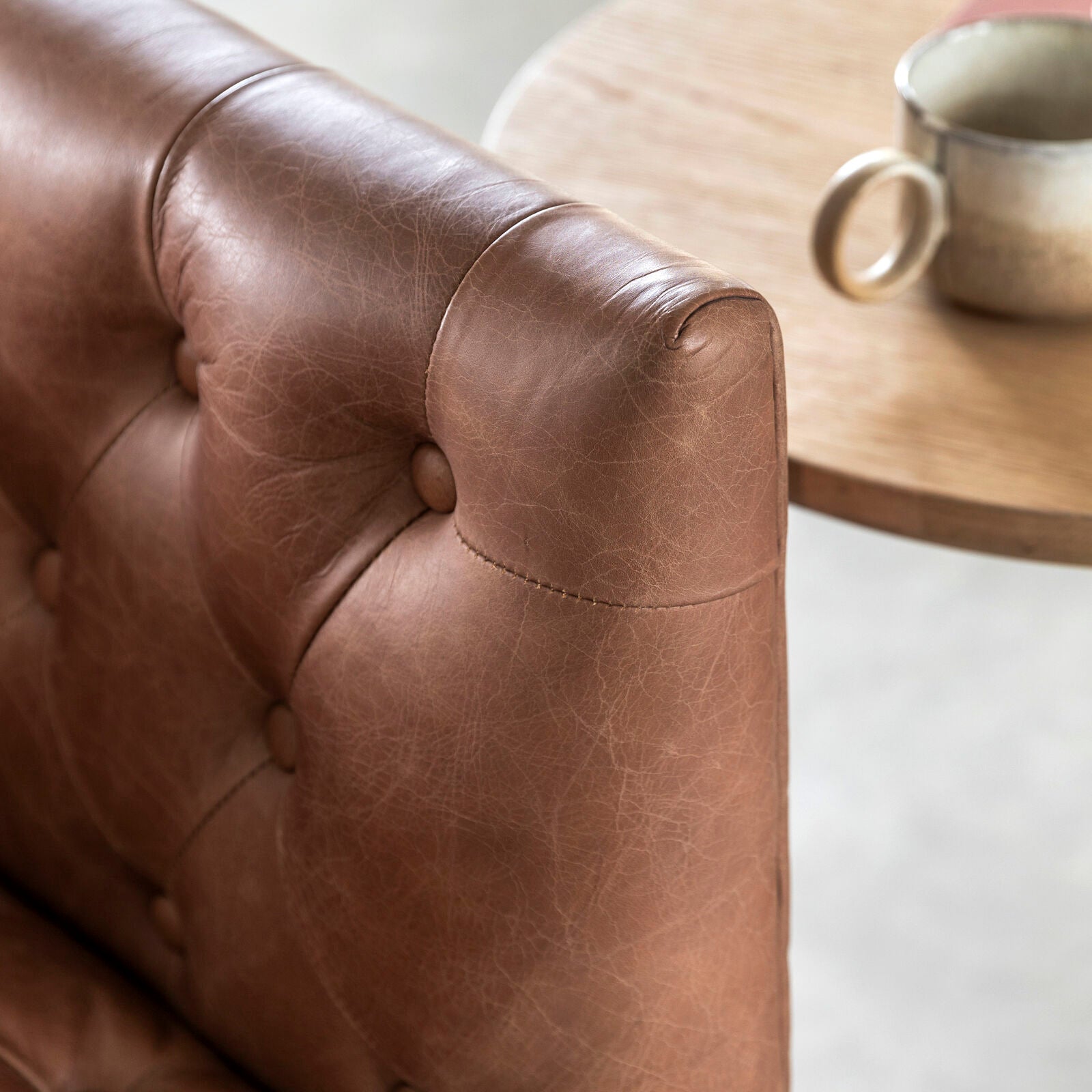 Dalton Sofa Antique Brown Leather