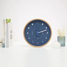 Dark Blue Wood Moon Lunar Phase Clock - WowCornwall