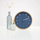 Dark Blue Wood Moon Lunar Phase Clock - WowCornwall